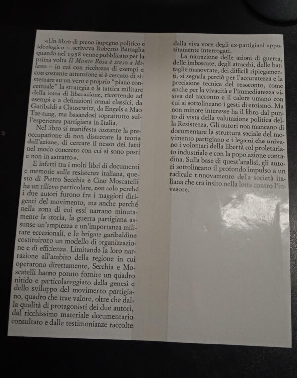 Il Monte Rosa è sceso a Milano. La resistenza nel Biellese nella Valsesia e nella Valdossola – Pietro Secchia e Cino Moscatelli – Einaudi, 1958 - immagine 9