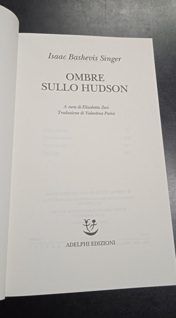 Ombre sullo Hudson – Isaac Bashevis Singer – Adelphi, 2021 - immagine 3